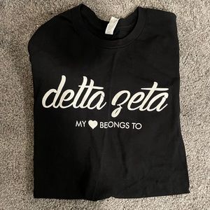 Delta zeta black t shirt